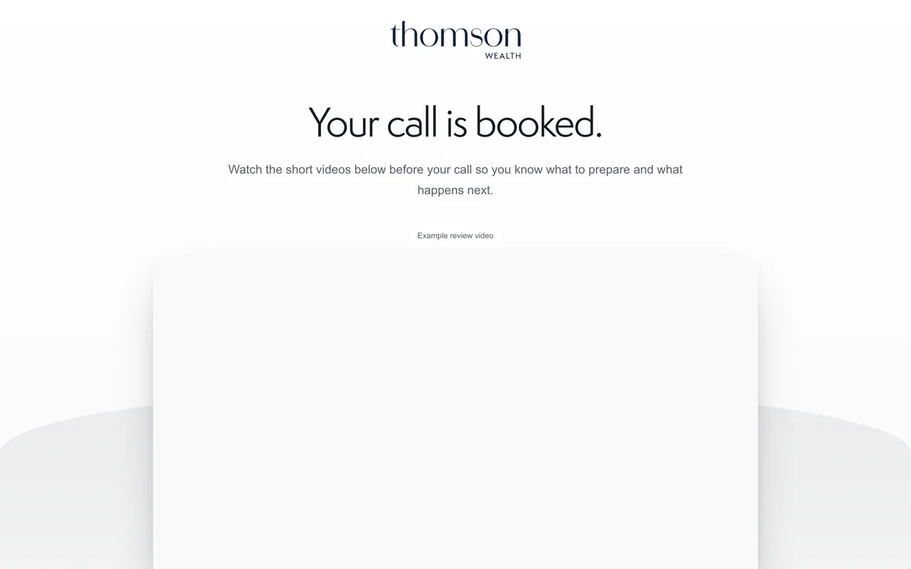 Confirmation page preview